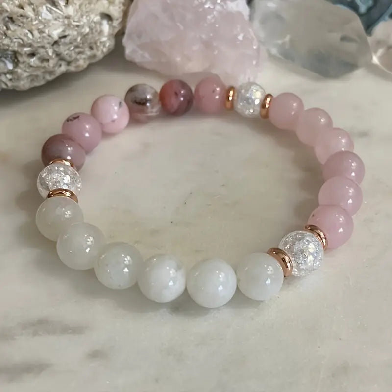 Bracelet Rosa en QUARTZ ROSE