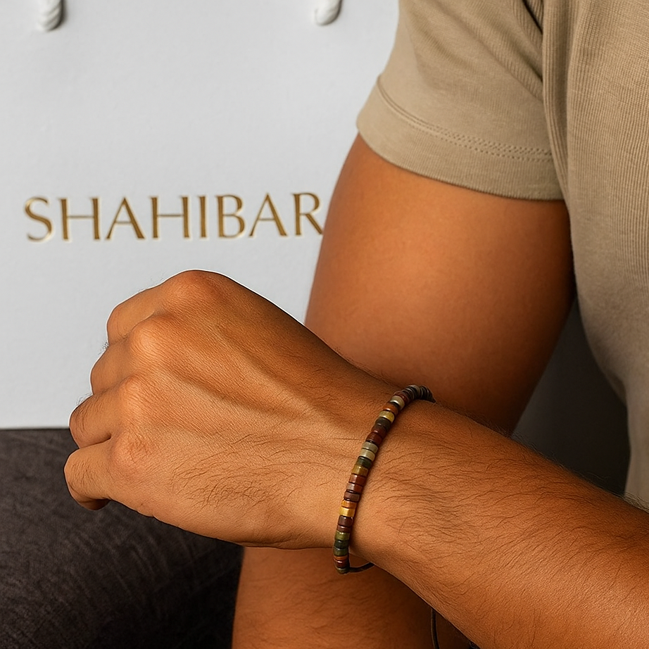 🌍 Éclats de Terre – Le Bracelet SHAHIBAR Naturellement Authentique 🌿