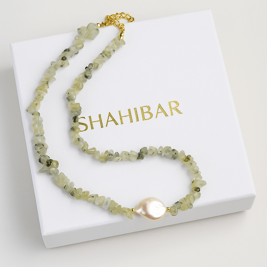 Collier "Verena" – Harmonie en Prehnite