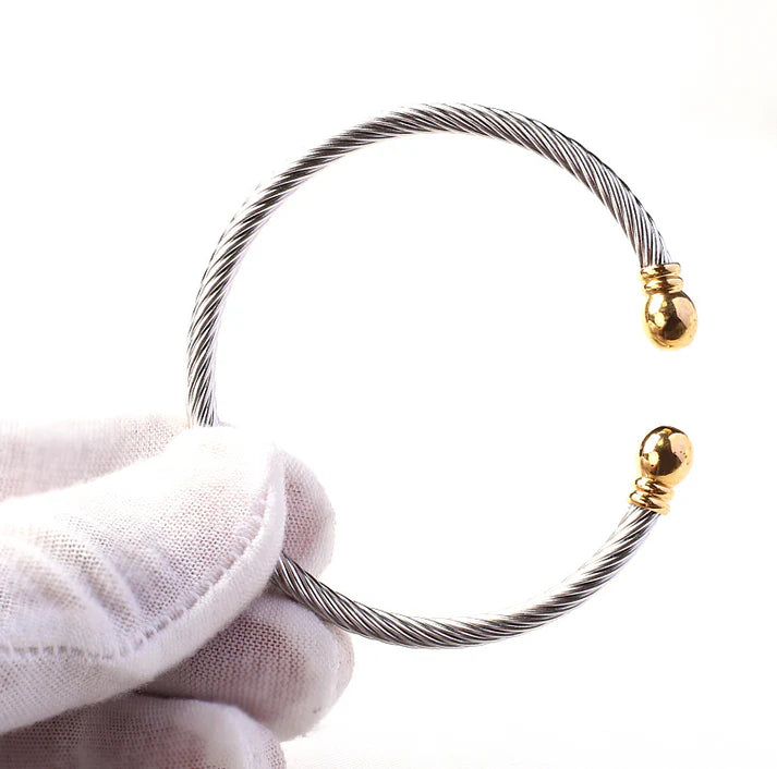 Bracelet Torsadé Acier Inoxydable