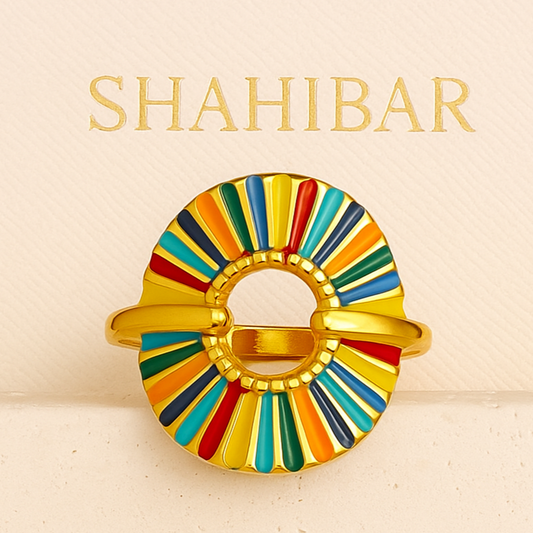 Bague SHAHIBAR - Éclat Multicolore