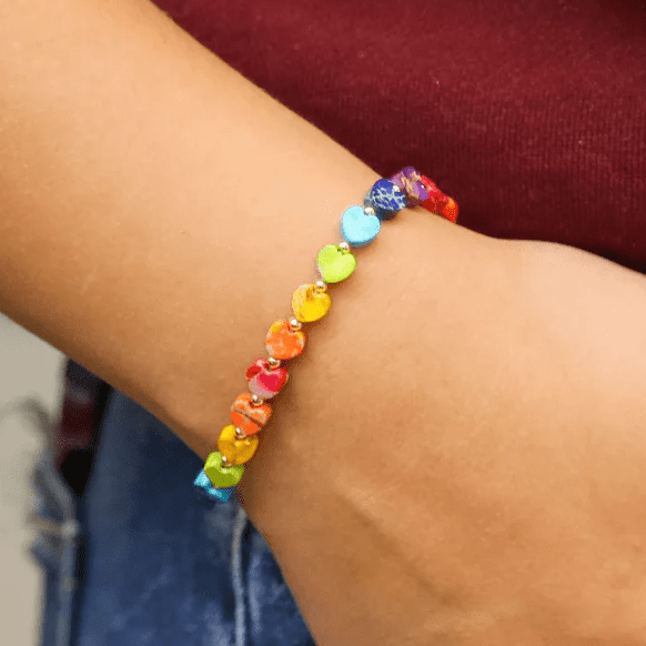 🎨 Bracelet Cœur Multicolore