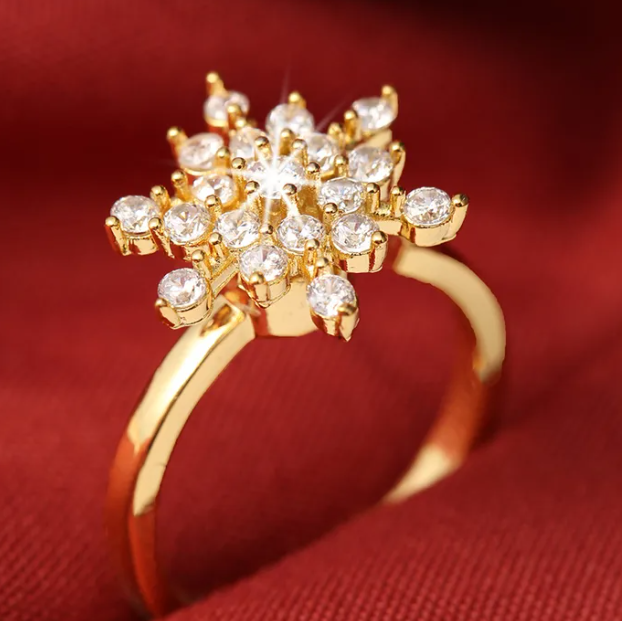 💎 Bague Flocon d’Or