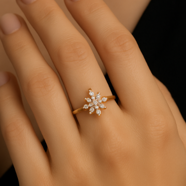 💎 Bague Flocon d’Or