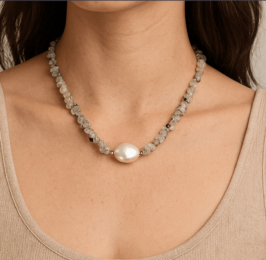 Collier "Verena" – Harmonie en Prehnite