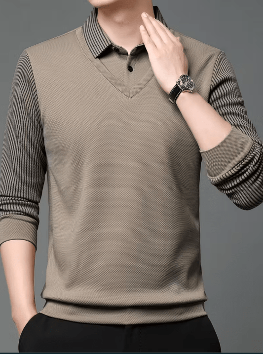 Chemise Décontractée & Business à Rayures – Tissu Doux & Respirant