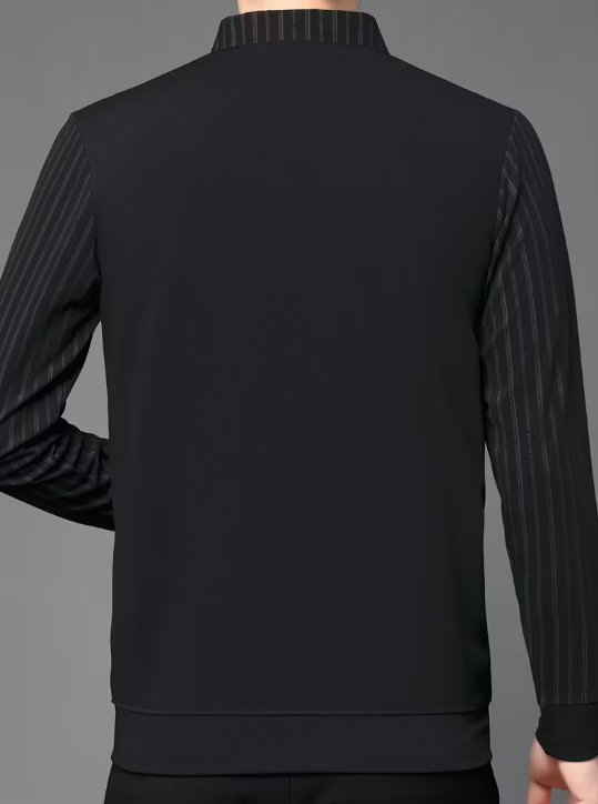 Chemise Décontractée & Business à Rayures – Tissu Doux & Respirant