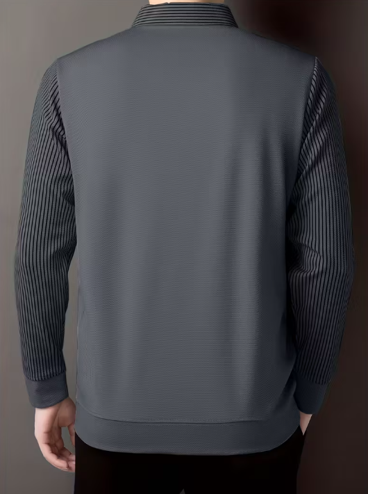 Chemise Décontractée & Business à Rayures – Tissu Doux & Respirant