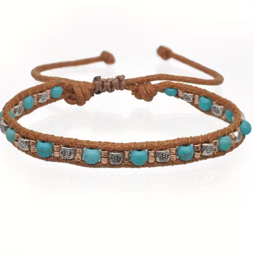 Bracelet Bohème en Turquoise
