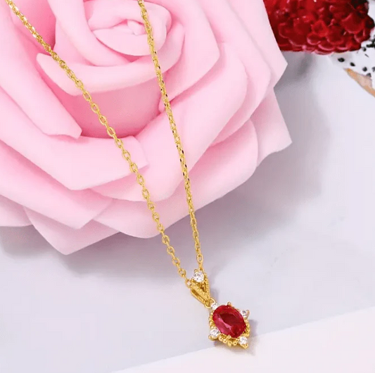 ✨ Collier Exquis en Argent Plaqué Or 24K