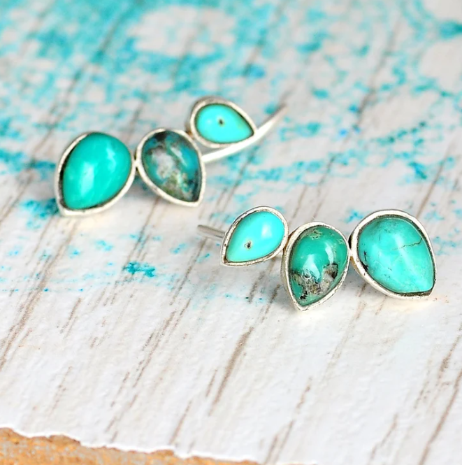 Boucles Bohèmes en Turquoise