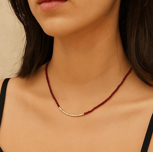 Glow Up en Rouge & plaqué Or