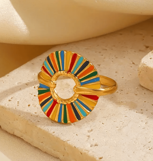 Bague SHAHIBAR - Éclat Multicolore