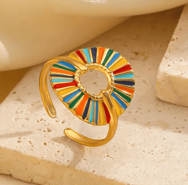 Bague SHAHIBAR - Éclat Multicolore
