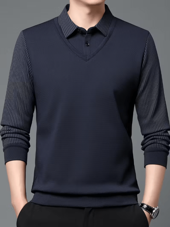 Chemise Décontractée & Business à Rayures – Tissu Doux & Respirant