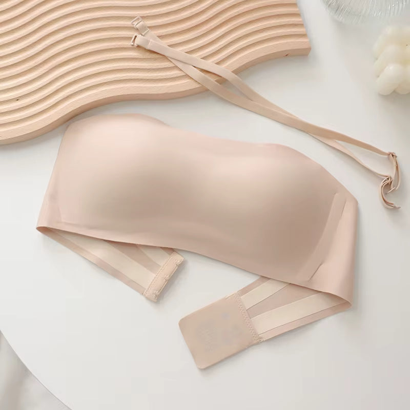 Pack de 3 Soutiens-Gorge Sans Bretelles -Couleurs Sans Couture Push-Up – Invisible -Confortable & Dou 🪶
