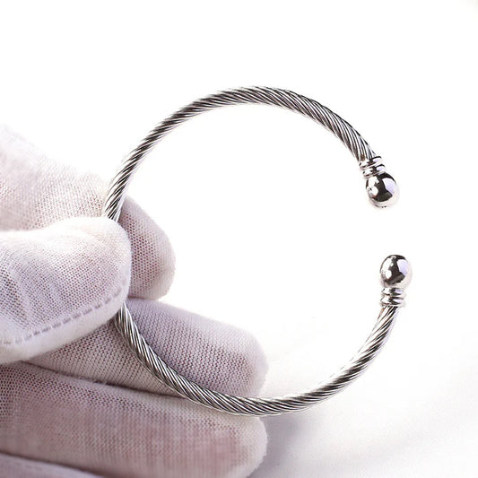 Bracelet Torsadé Acier Inoxydable