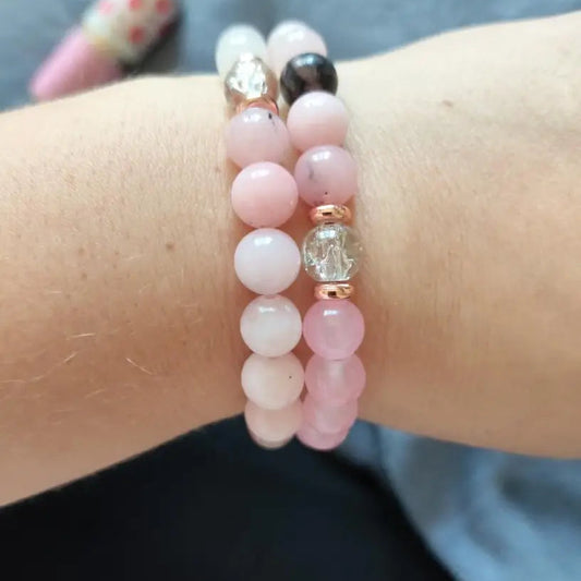 Bracelet Rosa en QUARTZ ROSE