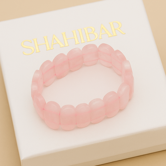 Bracelet Élora en Quartz Rose – Symbole d’Amour & de Tendresse
