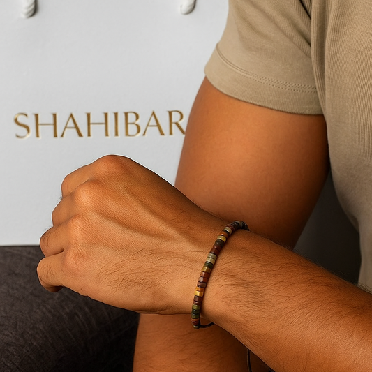 🌍 Éclats de Terre – Le Bracelet SHAHIBAR Naturellement Authentique 🌿