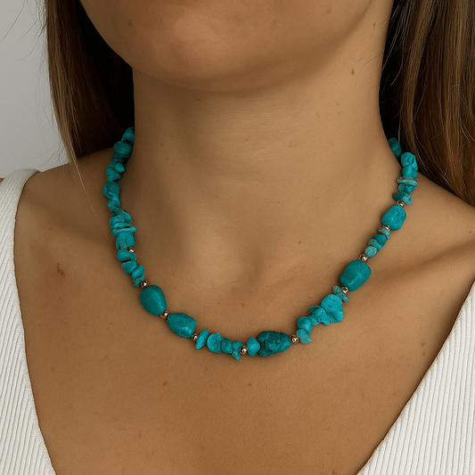 Collier Océan d’Azur  en Turquois