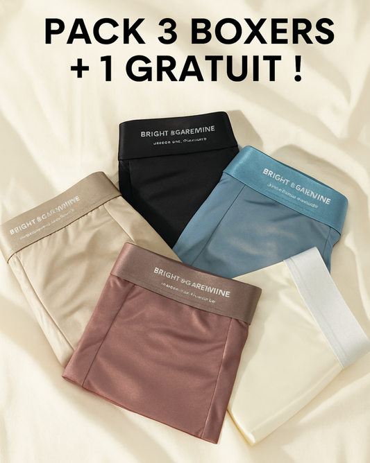 3 Boxers Élite+ 1 Offert – Confort Sensuel & Élégance Assurée