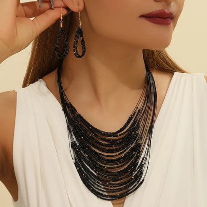 Ensemble Nayah – Collier & Boucles Multicouches