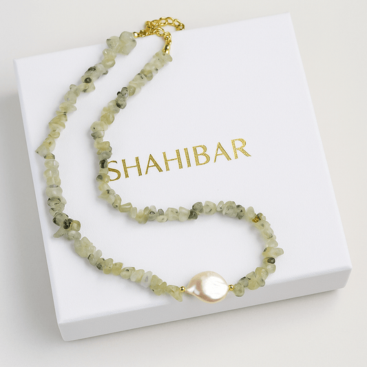 Collier "Verena" – Harmonie en Prehnite