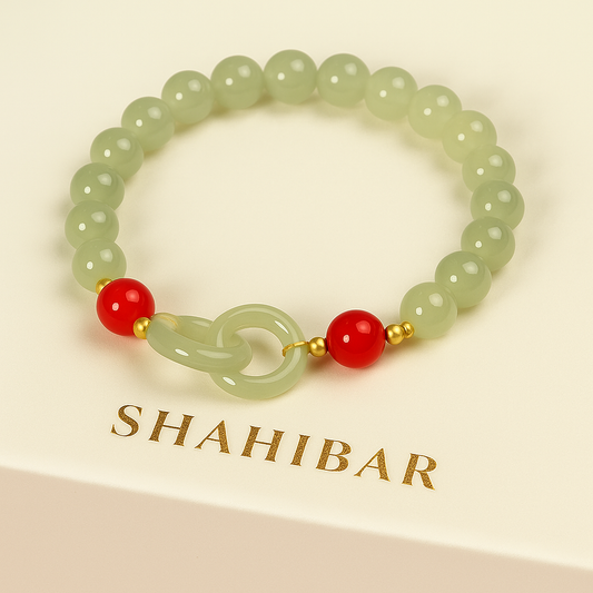 Bracelet Harmonie Éternelle en Jade & Agate