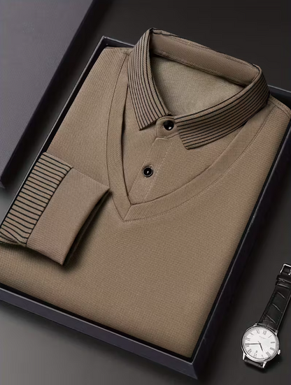 Chemise Décontractée & Business à Rayures – Tissu Doux & Respirant