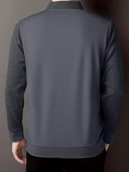 Chemise Décontractée & Business à Rayures – Tissu Doux & Respirant