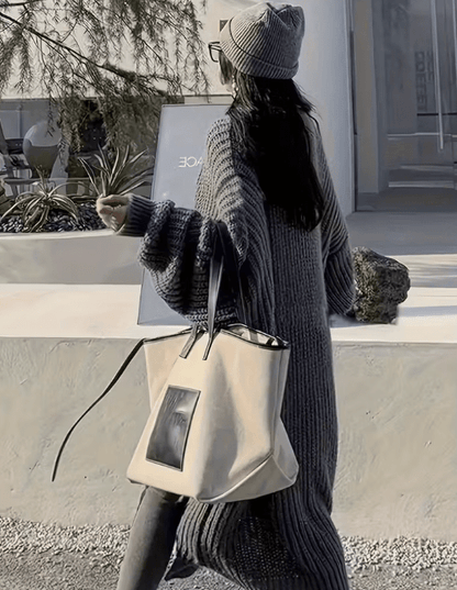 Cardigan Long en Maille Oversize – Confort & Élégance Casual