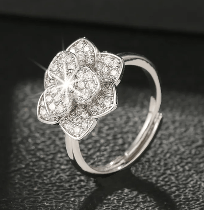Bague fleur scintillante  ✨