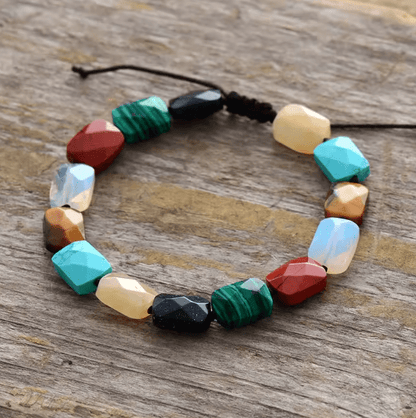 Bracelet Multicolore en Pierres Naturelles – Unisexe