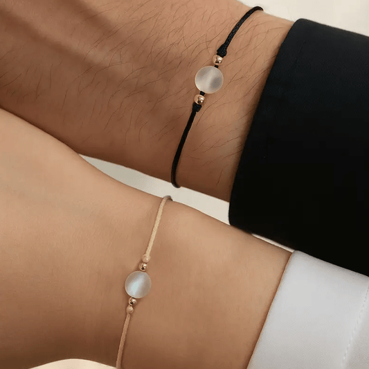 Aylin – Bracelet Décontracté Unisexe, Pierre de Lune & Cuivre
