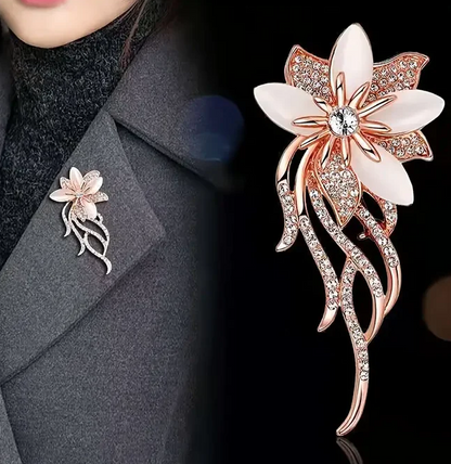 ✨ Broche Fleur Cristal Élégance Éternelle ✨