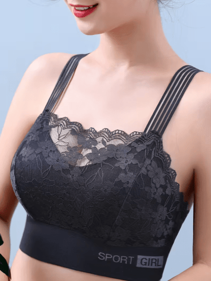🖤 Brassière Dentelle Sport Chic –Style & Séduction 💋