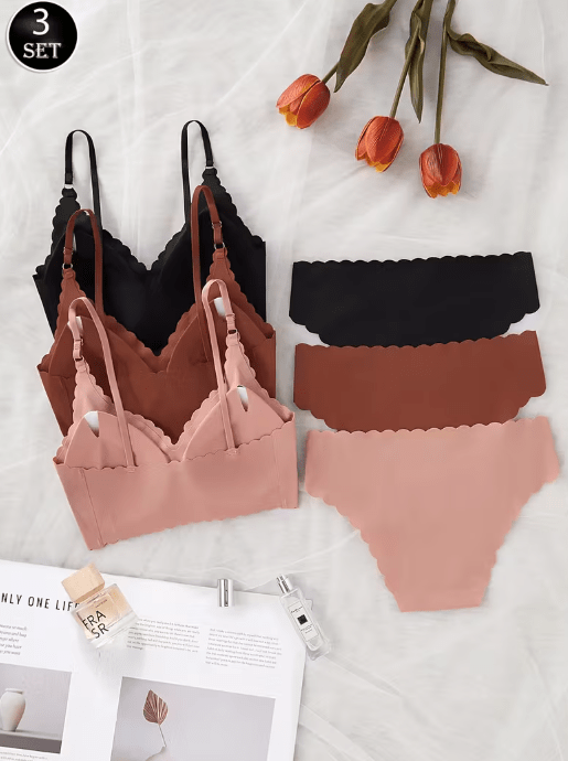 👙 Set de Lingerie Femme Chic & Confort – Pack de 3