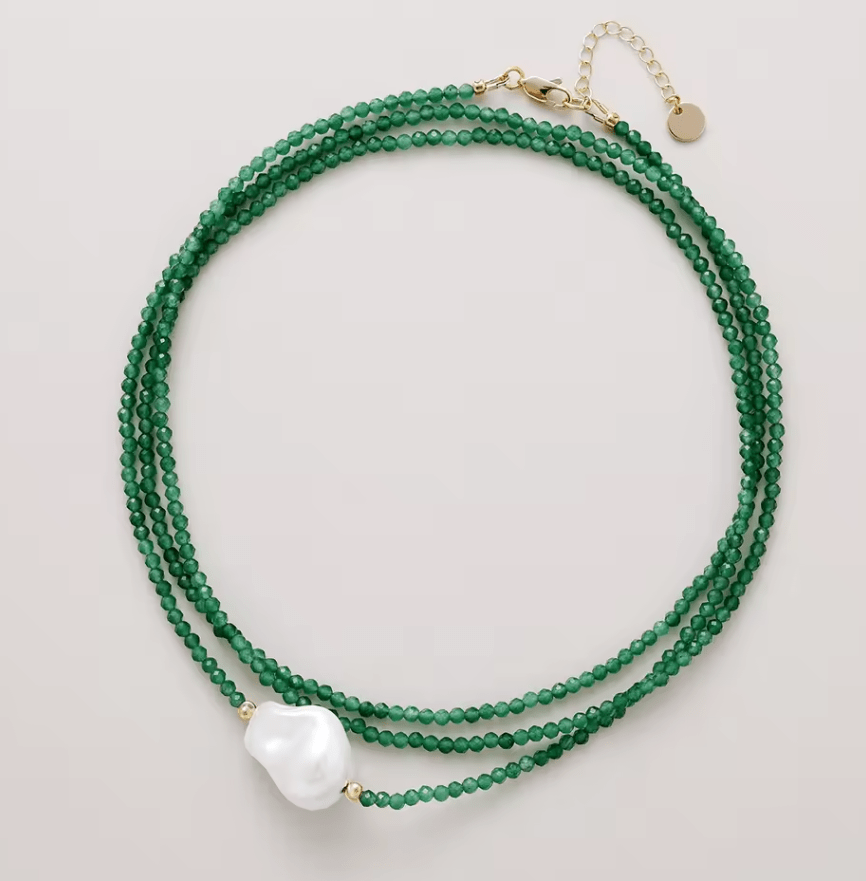 Collier- Bracelet Perla Verde