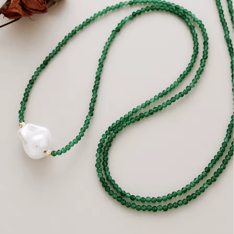 Collier- Bracelet Perla Verde