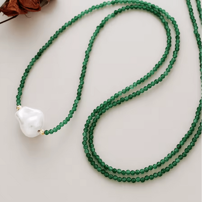 Collier- Bracelet Perla Verde