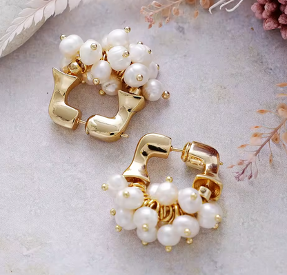 Boucles d’Oreilles Aufélia – Créoles Gemmées Artisanales