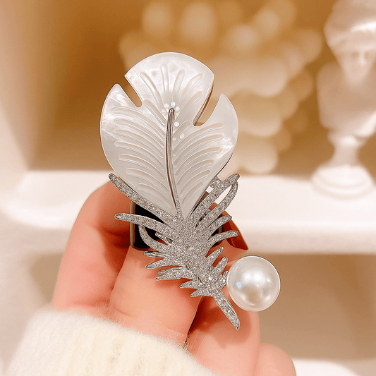 ✨ Broches Feuille de Luxe – Version Dorée & Argentée