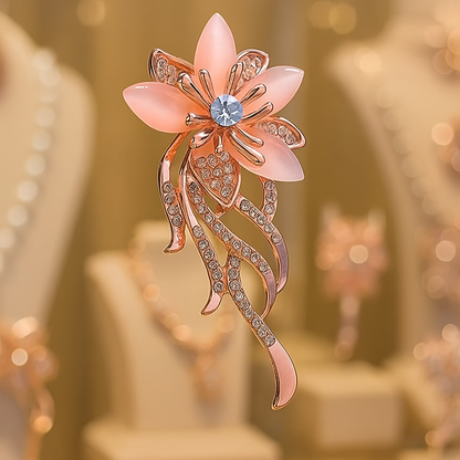 ✨ Broche Fleur Cristal Élégance Éternelle ✨