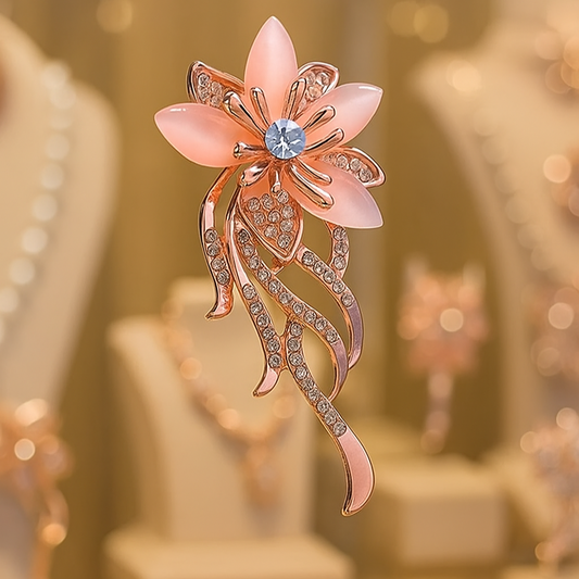 ✨ Broche Fleur Cristal Élégance Éternelle ✨