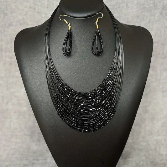 Ensemble Nayah – Collier & Boucles Multicouches