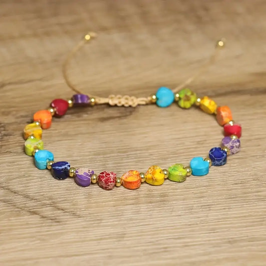 🎨 Bracelet Cœur Multicolore
